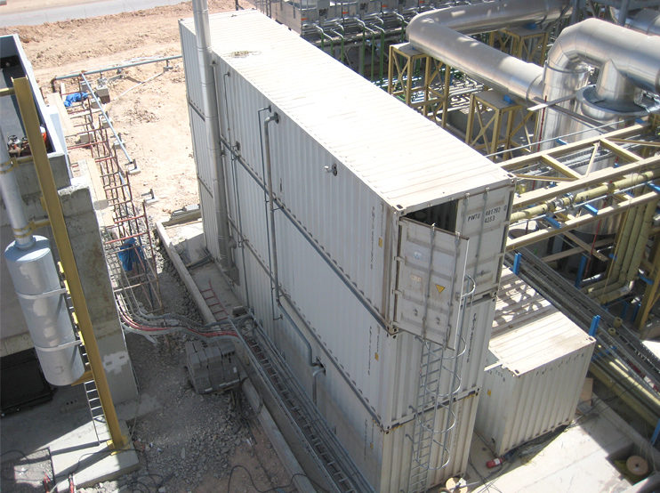 Thermal oil plant installed in container 2